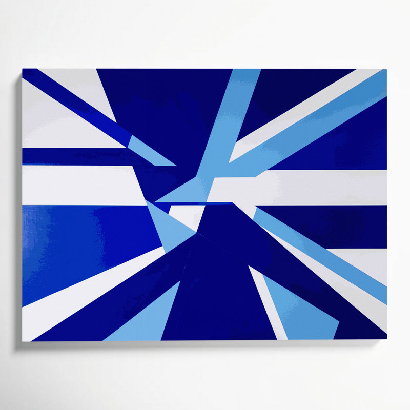 Art mural sur toile rigide 35 "Hard Edge", H 12 po x l 18 po