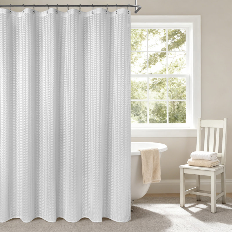 Leaf Lace Waterproof Shower Curtain