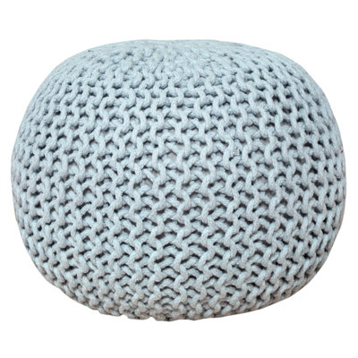 Antoinette 50cm Wide Round Solid Colour Pouffe Ottoman