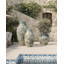 Lipari - Très grande jardinière à urne - Blanc antique, goutte à goutte bleue-1410382606