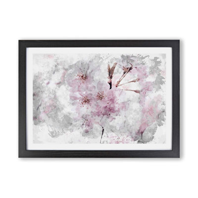 A Pink Hibiscus Flower - Framed Print