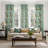 Fancy Hummingbird Patterned Room Darkening Curtain,Rod Pocket Back Tab Floral Drapes,Set of 2-281836730-286370202