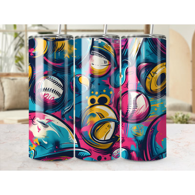Choose Handmade Tumblers 591 mL Vacuum Insulated Stainless Steel (18/8) Travel Tumbler with Straw