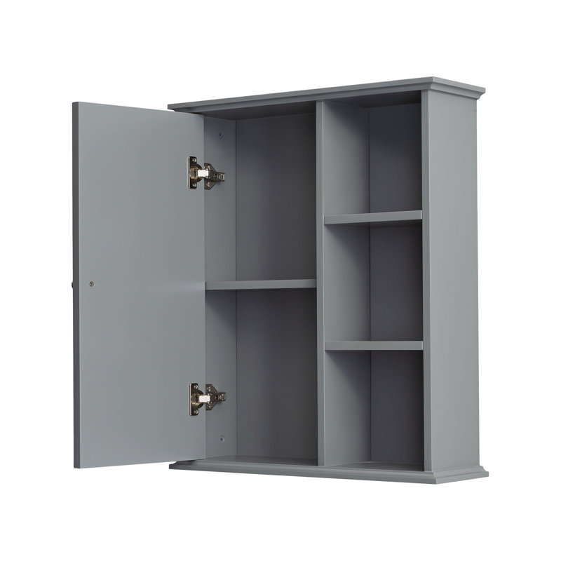 23.6" Wall Bathroom Cabinet, Gray