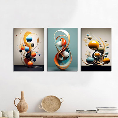 3 Piece Wrapped Canvas Set