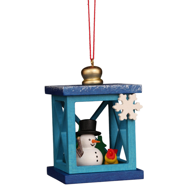 Christian Ulbricht Ornament - Christmas Lantern with Snowman