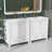 Elegant Bathroom Vanity Set With Vanities  Ceramic Sinks And Partitioned Drawers-156047284-156047306-156047298