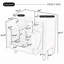Meuble-lavabo de salle de bain avec lavabo en céramique, armoire et tablettes-681019251