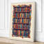 Bookshelf in Colour Modern - Wrapped Canvas-1741670908-1741670906