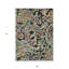 Tapis intérieur / extérieur lavable 9 pi x 12 pi noir et vert artichaut