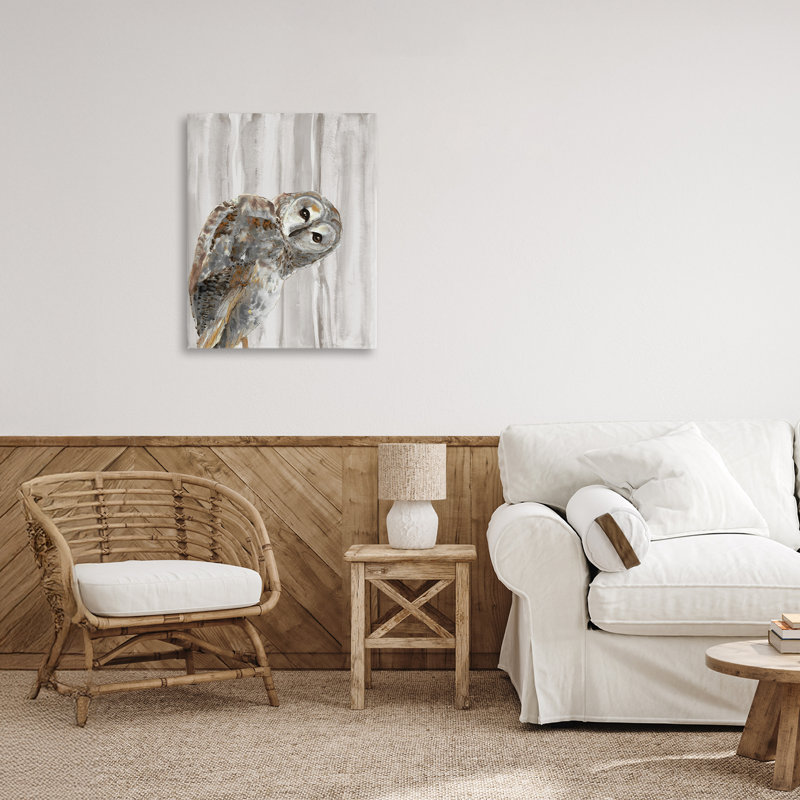 Toile «Peeking Owl's Gaze», conception de Patti Mann, H 20 po x l 16 po