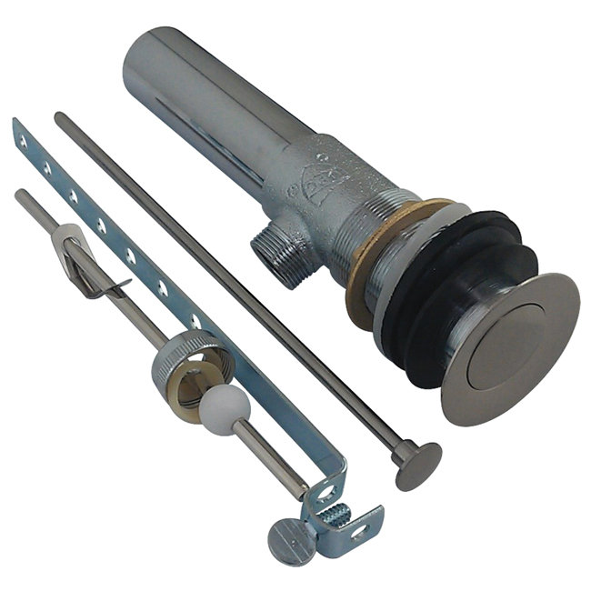 Pop-Up Bathroom Sink Drain With Overflow Kingston Brass 