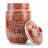 Red Lidded Jar with Floral Band