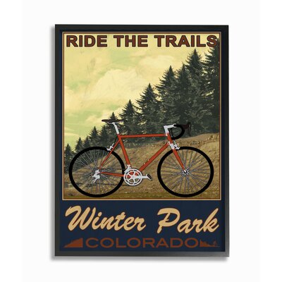 Ride the Trails Winter Park Colorado Poster Style' by Marcus Prime Graphic Art -  Ebern Designs, FA20578F79E64595B2DC70E25022CEAC