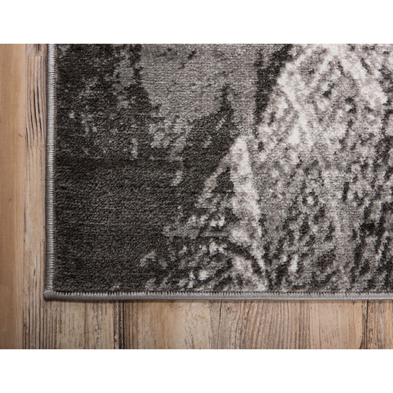 Ahron Ikat Indoor Rug, Runner 3'3" x 19'8"