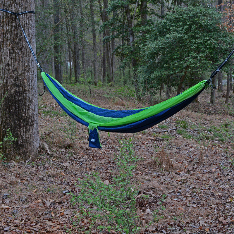 Hamac de camping Gould, Lime / bleu marine