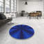 Tapis bleu/noir à motifs-1161224390