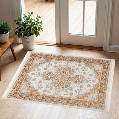 Floral and Oriental Doormat