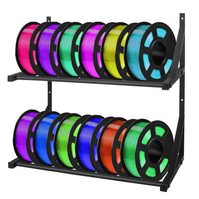 3D Printer Stand,  3D Printer Filament Storage Rack Wall Mount For PLA, ABS, TPU, Nylon Filaments (shelf Only)