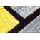 Tapis gris et jaune clair à motif abstrait 3D Mccampbell