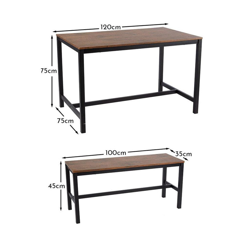 Alodie Industrial Dining Set