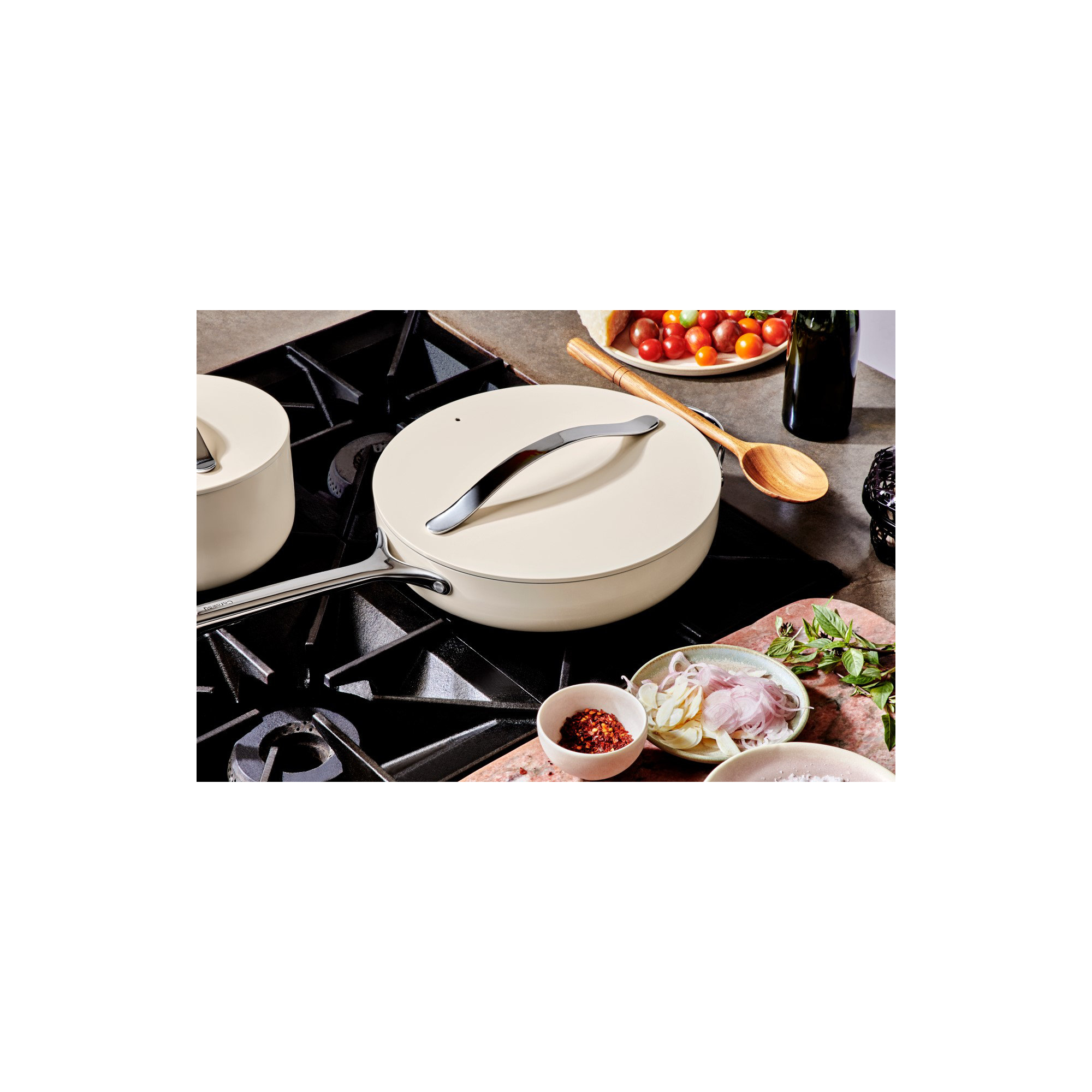 Caraway Fry Pan Trio, Cream