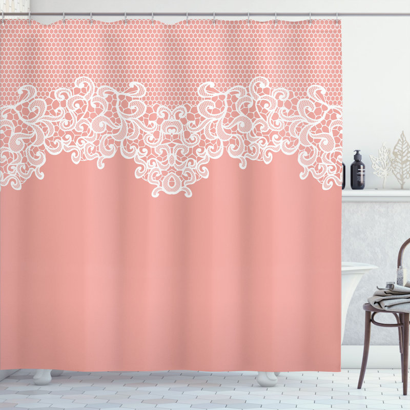Shower Curtain with Hooks Included, 75" H x 69" W