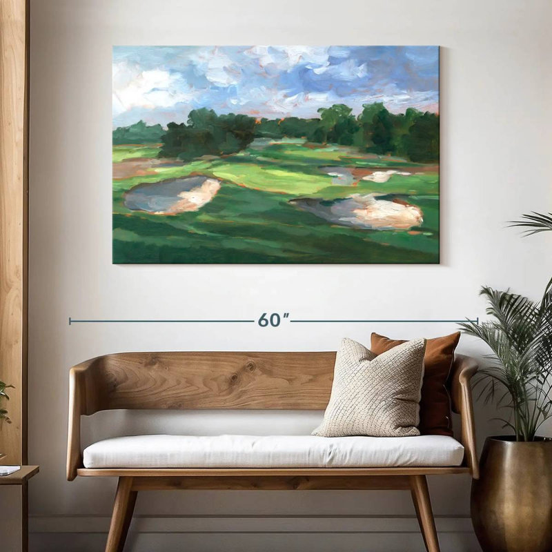Golf Course Study I, 32" H x 48" W