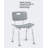 Aluminum Shower Chair With Back