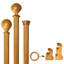 Tringle à rideaux en bois de 8 pi 1 3/8 po (comprend deux tringles de 4 pi)-1463672050-1466073205