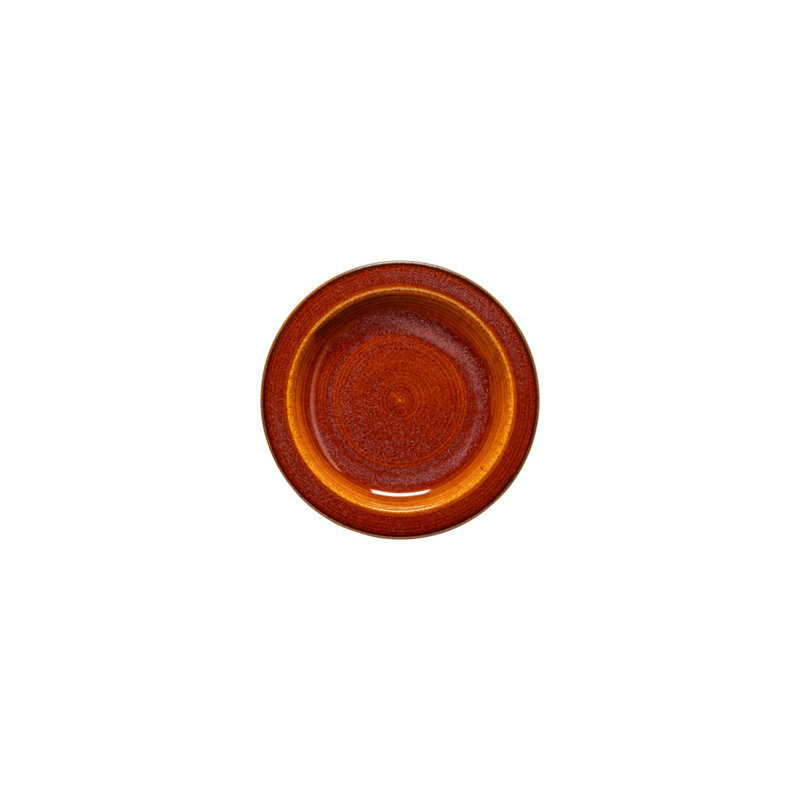 Poterie Handmade Stoneware Appetizer Plate, Caramel