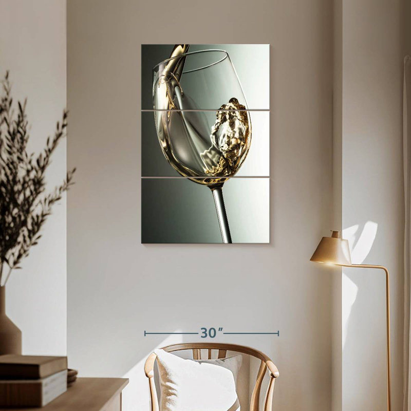 Yarlin Smooth White Wine, 57" H x 36" W