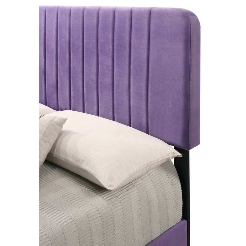 Contemporary Bed Frame, Full, Purple