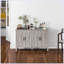 Buffet moderne avec 4 portes de grange et 2 tablettes réglables-105892014