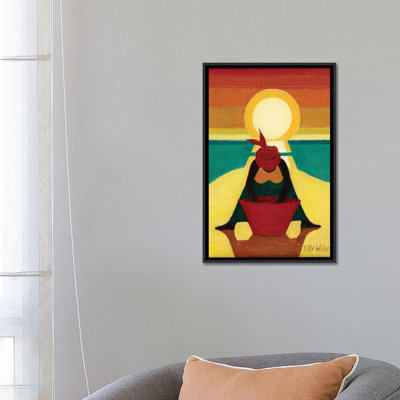 Coucher de soleil africain par Tily Willis, impression sur toile tendue