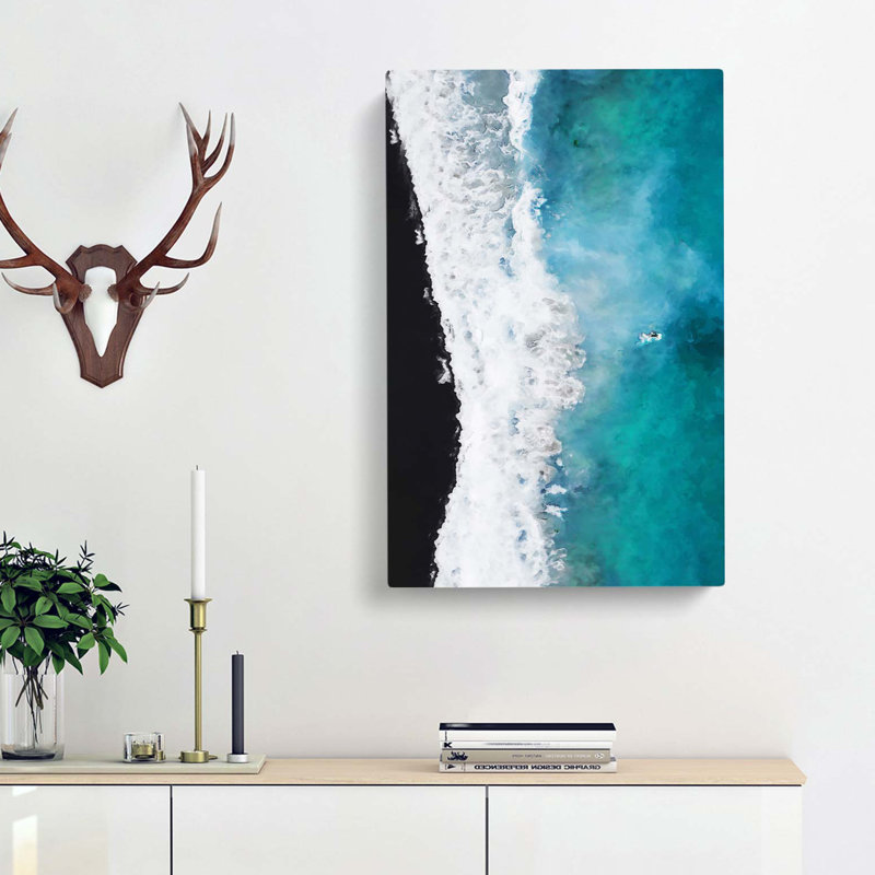 Leaving The Beach - Wrapped Canvas Painting, 76cm H x 50cm W x 3cm D