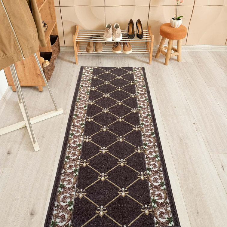 Custom Size Tracker Utility Skid Resistant Runner Rug for Home or