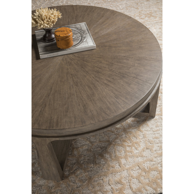 Grigio Finish Round Mahogany Cocktail Table