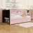 Twin Two Drawers Upholstered Platform Bed Frame with USB Ports and LED Lights-1184687946