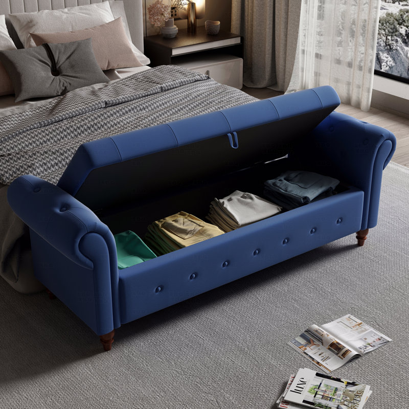 Bed Bench, Blue