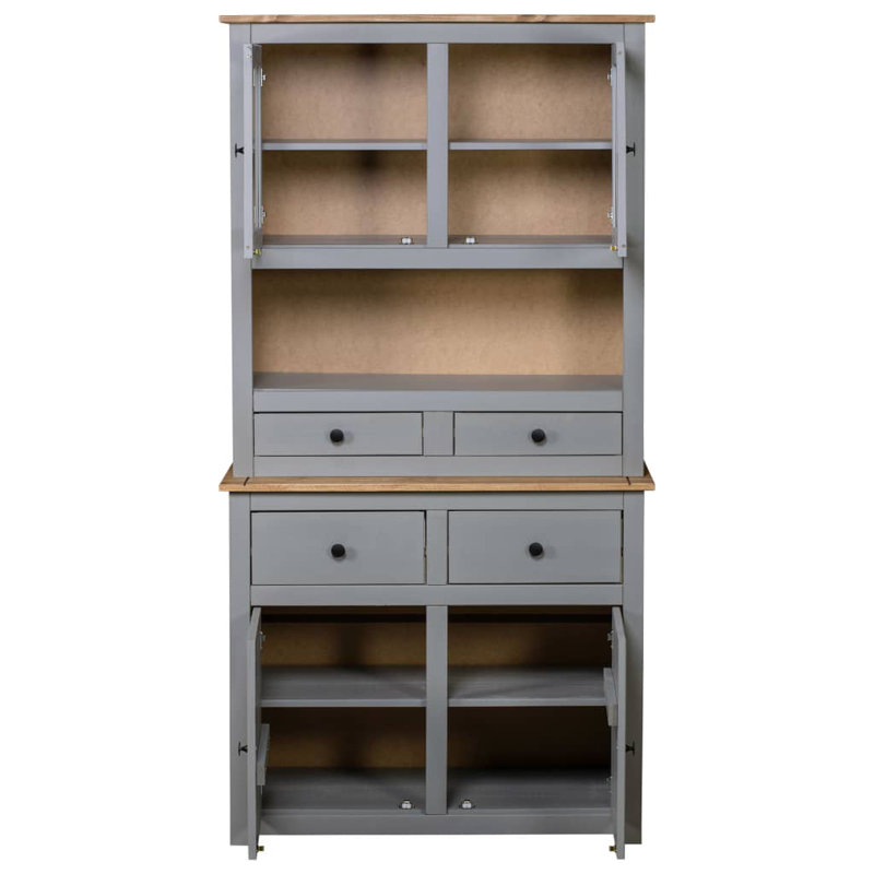 180cm Kitchen Pantry, Grey