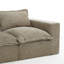 Canapé modulaire rembourré en chenille 2 pièces 2 pièces avec dossier coussiné - entièrement comprimé, aucun assemblage requis-403328405