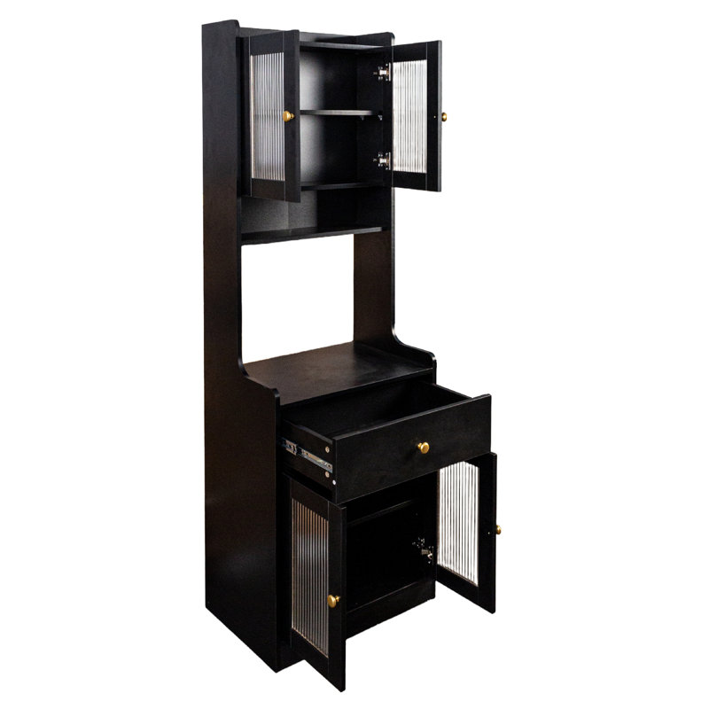Farmhouse Kitchen Pantry Hutch Storage Cabinet
