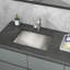 Lavabo de salle de bain rectangulaire en acier inoxydable L 18 po x l 13 po Sarlai