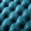 Velours bleu sarcelle avec capitonnage à boutons pour un décor moderne