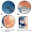 Nuage de marbre bleu et beige II - impression-1064736211-1064736210