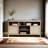 Mid Century Rattan Tv Stand Up,tv Console Table Cabinet With Adjustable Shelf