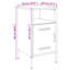 Bedside Cabinets 2 pcs 36x39x68 cm Steel-1007381213