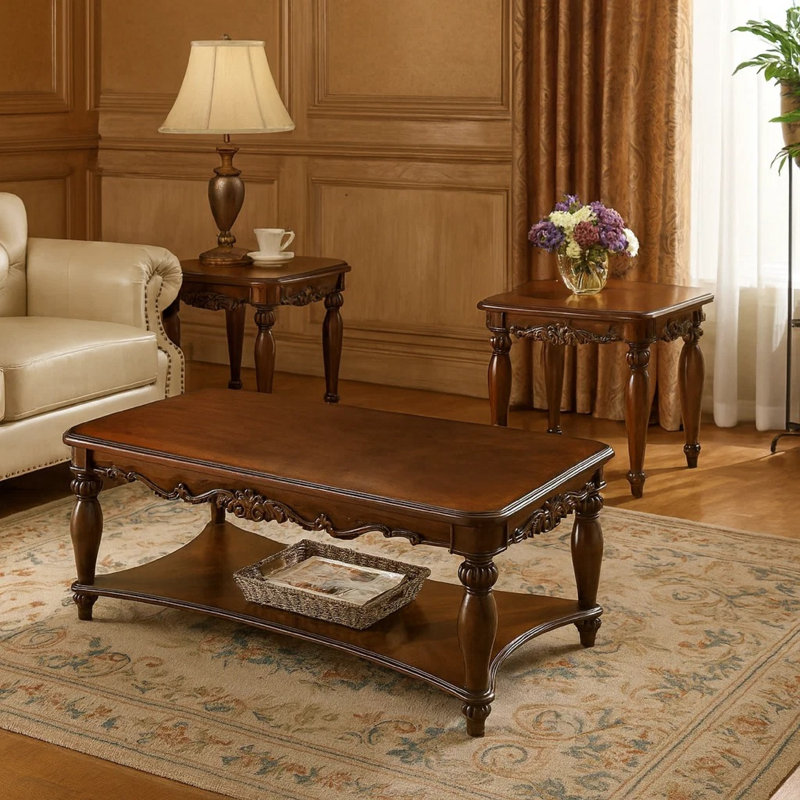 Ensemble de 3 tables basses Geordie