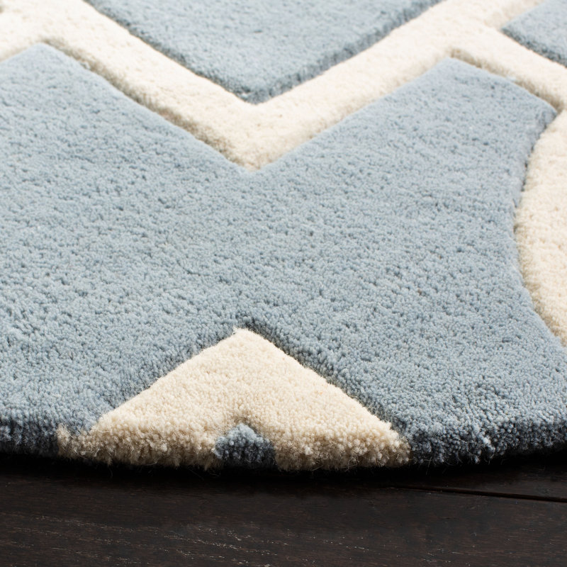 Tapis en laine touffeté à la main Teresita, Rond 7 pi